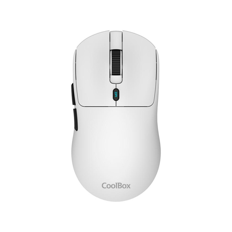 Mouse raton coolbox w03 ultraligero blanco 10000 dpi gaming inalambrico rf+bt