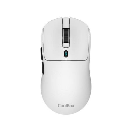 Mouse raton coolbox w03 ultraligero blanco 10000 dpi gaming inalambric