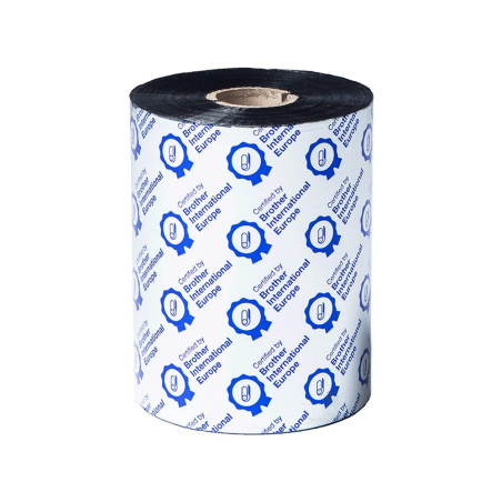 Pack rollos de ribbon de cera premium brother bsp1d600110 100mm x 600m