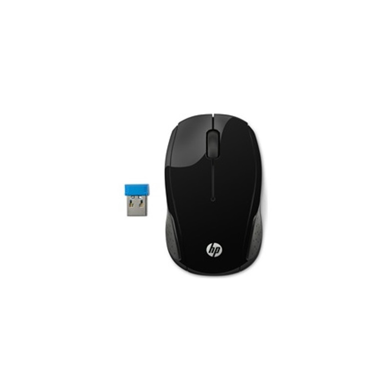 Raton inalambrico hp optico 200 1000ppp negro