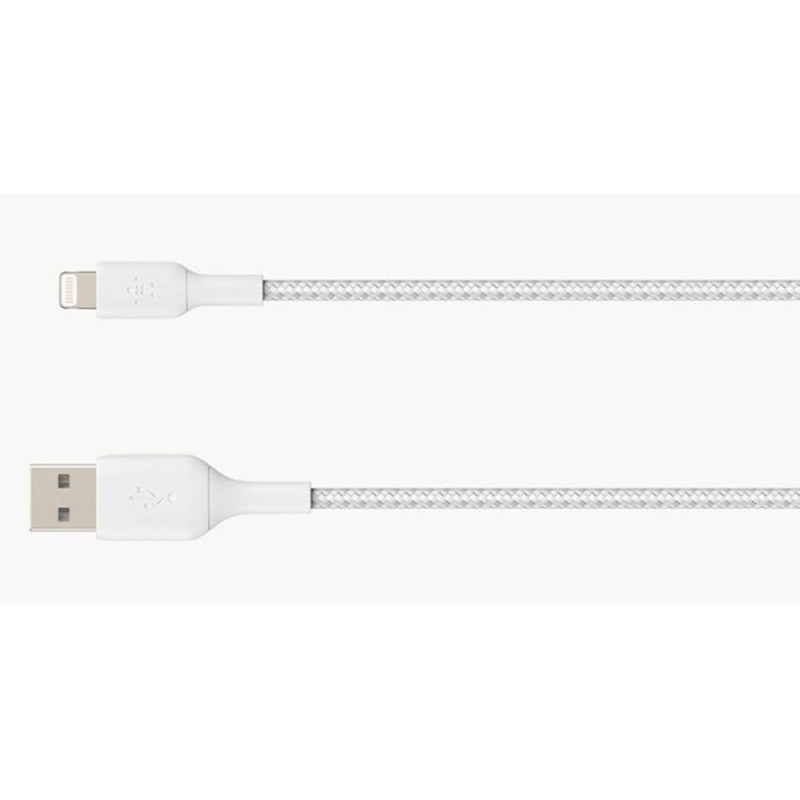 Cable lightning a usb tipo a belkin 1m - macho - macho - blanco