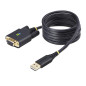 Cable usb tipo a a rs232 db9 startech 2m - macho - hembra - negro