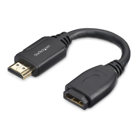Cable hdmi 4k startech 0.15m - macho - hembra - negro