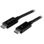 Cable usb tipo c startech 1m - macho - macho - negro