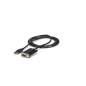 Cable usb tipo a a rs232 db9 startech 1.8m - macho - hembra - negro