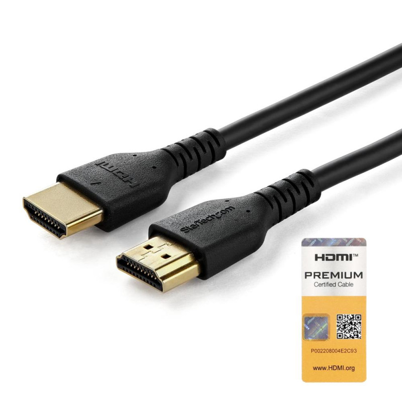 Cable hdmi 4k startech 1m - macho - macho - negro