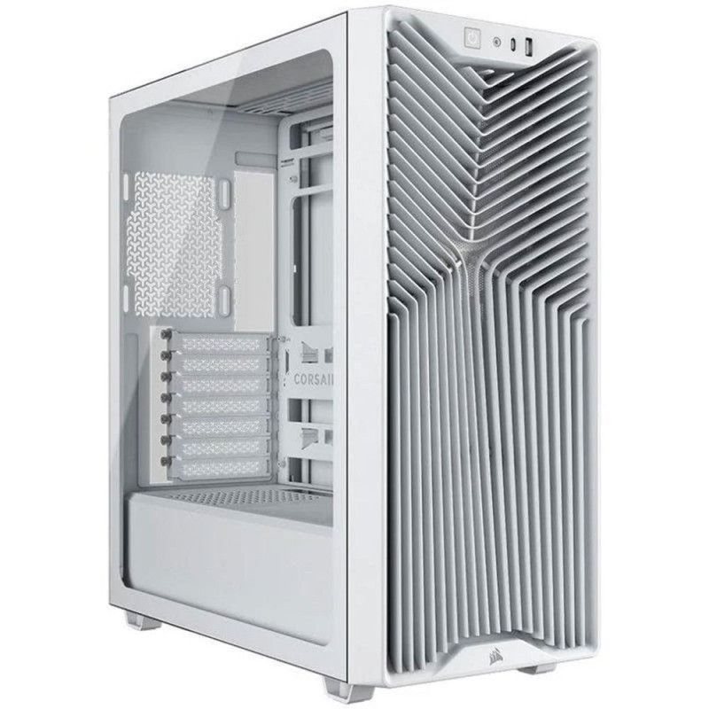 Caja ordenador gaming corsair 3200d rs atx cristal templado blanca