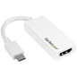Adaptador usb tipo c a hdmi startech macho - hembra - blanco