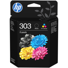 HP Paquete de 2 cartuchos de tinta Original 303 negro/tricolor