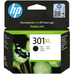 HP Cartucho de tinta original 301XL de alta capacidad negro