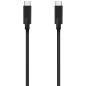 AISENS Cable USB 3.2 Gen2 10Gbps 4k@60Hz 5A 100W E-Marker, Tipo USB-C/M-USB-C/M, Negro, 3.0m