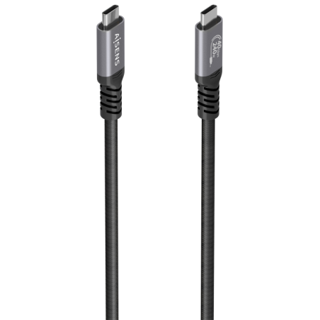AISENS Cable USB4 Gen3x2 Aluminio 40Gbps 8K@60Hz 5A 48V 240W E-Mark, T