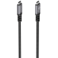 AISENS Cable USB 3.2 Gen1 Aluminio 5Gbps 4K@60Hz 3A 60W E-Mark, Tipo USB-C/M-USB-C/M, Negro, 10M
