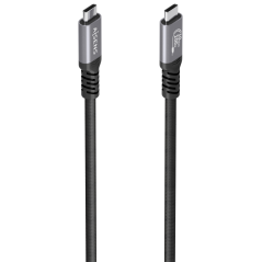 AISENS Cable USB 3.2 Gen2 Aluminio 10Gbps 8K@30Hz 5A 100W E-Mark, Tipo