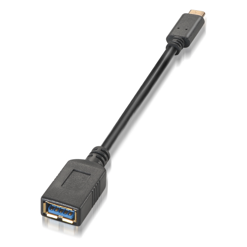 AISENS A107-0062 cable USB USB 3.2 Gen 1 (3.1 Gen 1) 0,15 m USB C USB A Negro