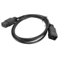 Lanberg CA-C19E-10CC-0018-BK cable de transmisión Negro 1,8 m C19 acoplador C20 acoplador