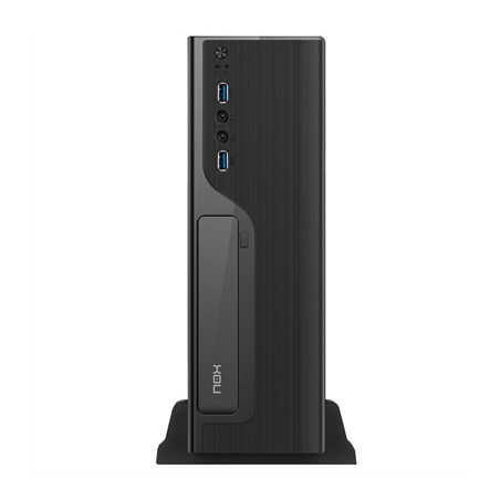 Caja ordenador nox slim lite070 micro atx 2 x usb 3.0 1 x 80mm 500w negra
