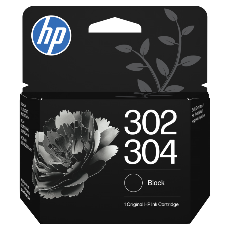 HP Paquete combinado de 2 cartuchos de tinta negra/tricolor 302/304