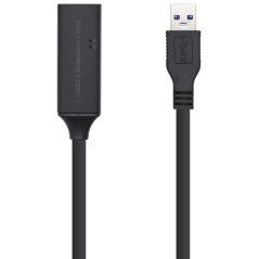 AISENS Cable USB 3.0 Prolongador con amplificador y alim., Tipo A/M-A/