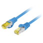 Lanberg PCF6A-10CU-0100-B cable de red Azul 1 m Cat6a S/FTP (S-STP)