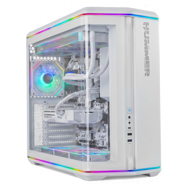 NOX Hummer Semitorre ATX cristal curvo ARGB Blnc