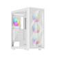 Caja ordenador gaming genesis diaxid 605 argb atx cristal templado blanca