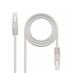 Cable red nanocable latiguillo rj45 utp cat6 5m gris