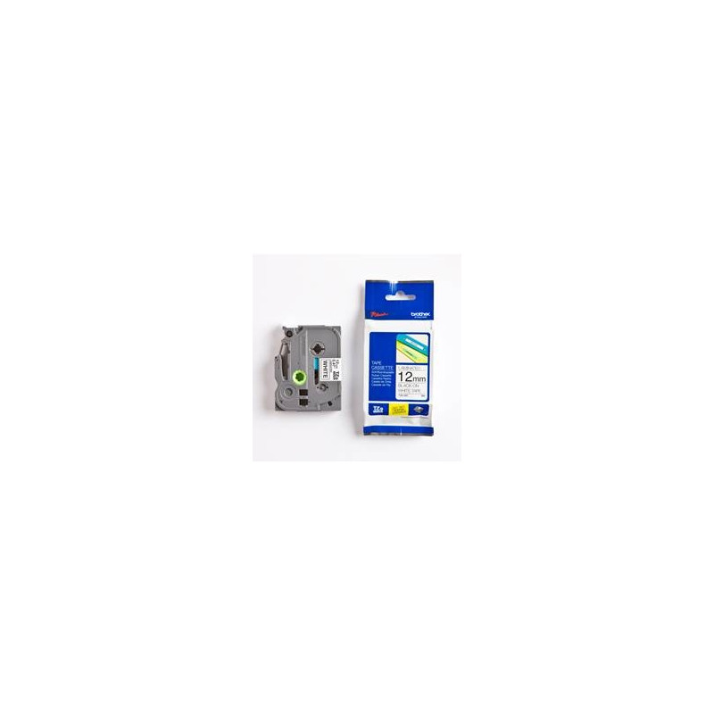 Cinta laminada brother tze231 12mm x 8m blanco - negro pt - 1000 - pt - 1005f - pt - 1010 - pt - 1090 - pt - 1280dt - pt - 1280v