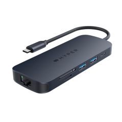 Hub hyper drive ecosmart gen.2 universal usb - c® 8 - in - 1 140 w pd3