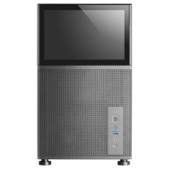 Caja ordenador mars gaming mclcd matx cristal templado pantalla ips 8 