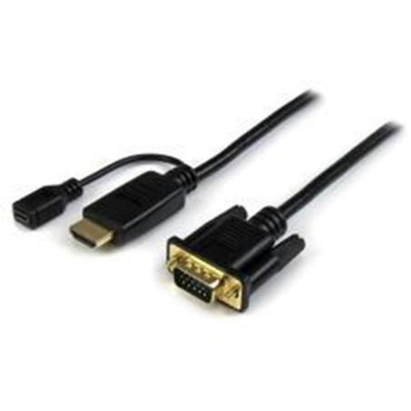Cable hdmi - micro usb tipo b a vga startech 3m - macho - hembra - mac