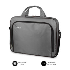 Maletin subblim oxford para portatil 13.3 pulgadas - 14 pulgadas gris