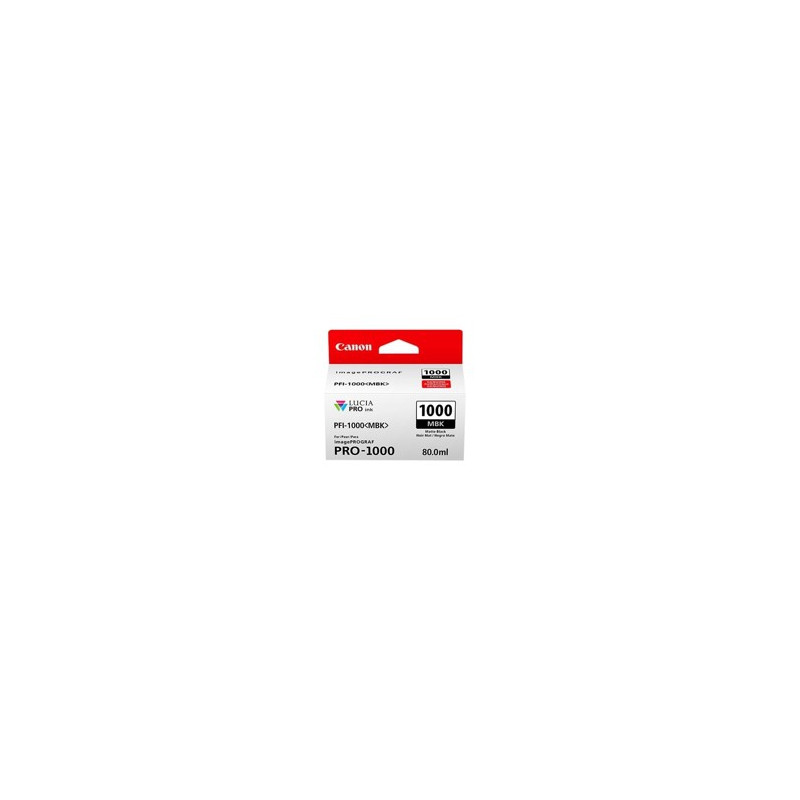 Cartucho canon pfi - 1000 mbk negro mate pro - 1000