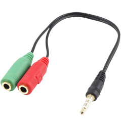 Cable adaptador de audio ewent jack 3.5mm macho a jack 3.5mm hembra x2