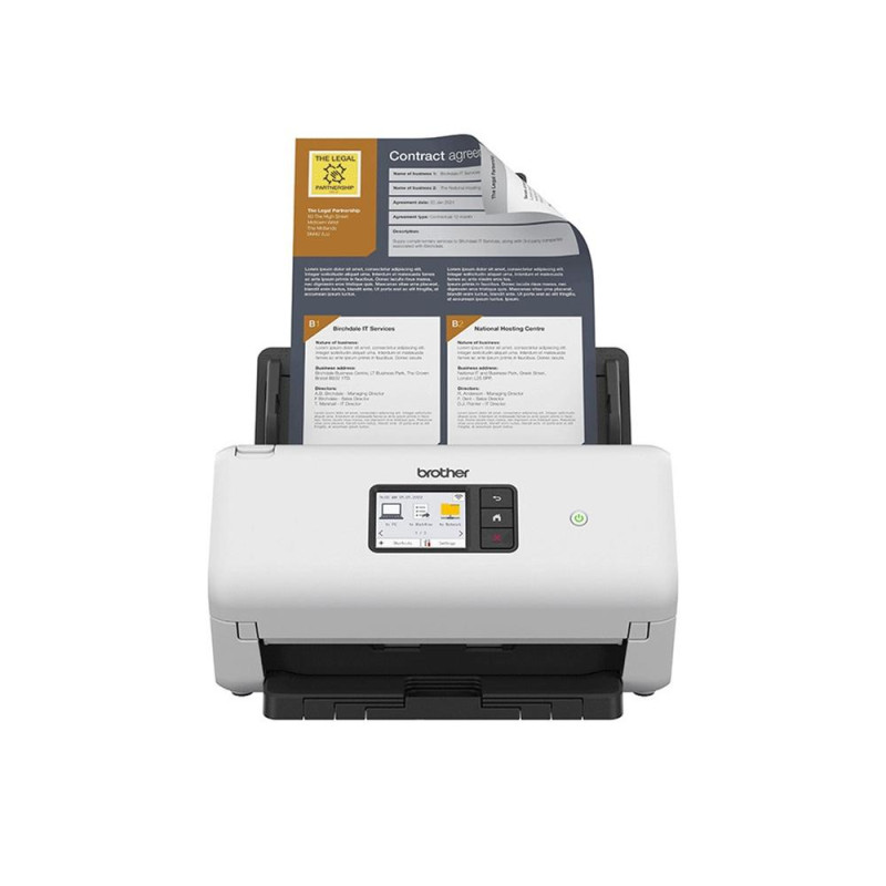 Escaner sobremesa brother ads4550w - 35ppm - adf 60 hojas