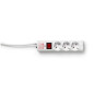 Regleta salicru sps safe 3 3 tomas schuko control sobretensiones