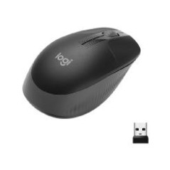 Mouse raton logitech m190 full size optico wireless inalambrico gris m