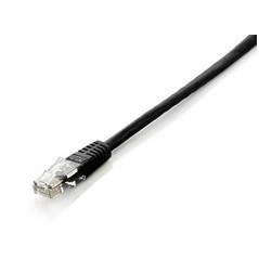 Cable red equip latiguillo rj45 u - utp cat6 0.25m negro