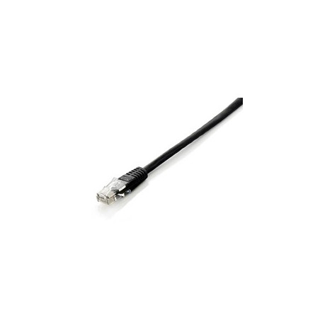 Cable red equip latiguillo rj45 u - utp cat6 0.5m negro