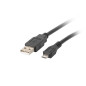 Cable usb lanberg 2.0 macho - micro usb macho 1.8 m negro