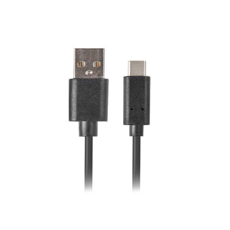 Cable usb lanberg 2.0 macho - usb tipo c macho quick charge 3.0 1m neg