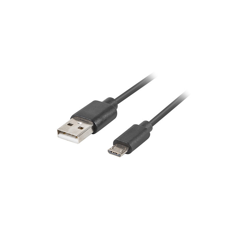 Cable usb lanberg 2.0 macho - micro usb macho quick charge 3.0 1.8m negro
