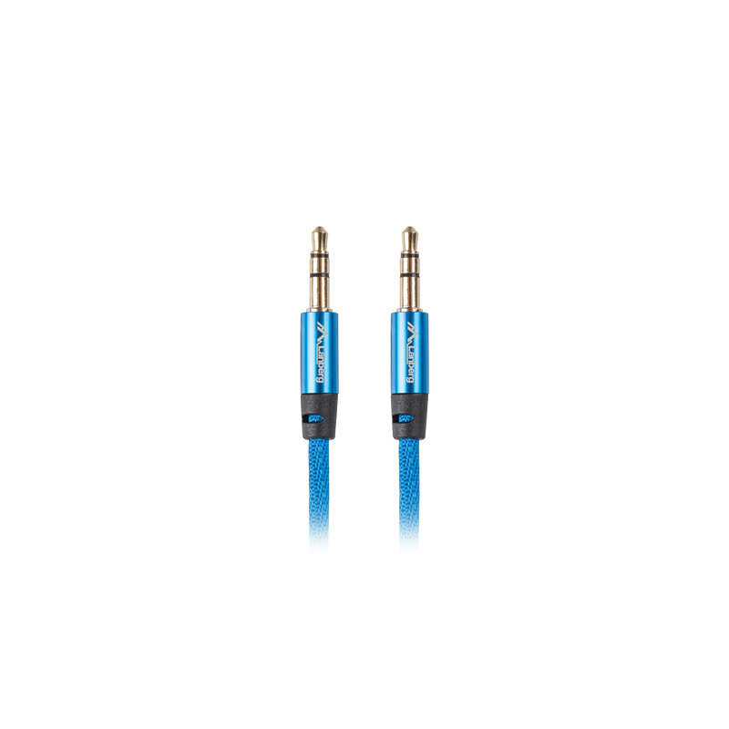 Cable estereo lanberg jack 3.5mm macho - jack 3.5mm macho 1m azul