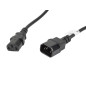 Cable alargador lanberg alimentacion cpu iec320 c13 h - iec320 c14 m vde 5m