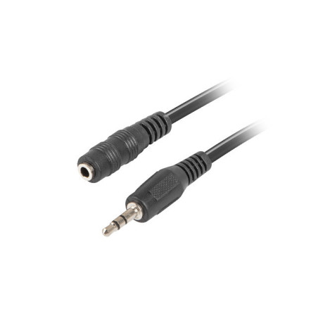 Cable lanberg estereo jack 3.5 mm macho a jack 3.5 mm hembra negro 1.5