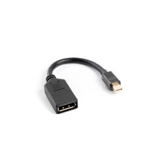 Adaptador lanberg mini displayport macho a displayport hembra cable 10