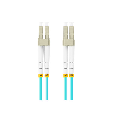 Latiguillo fibra optica lc - upc lanberg 5m multi duplex om3 50 - 125 