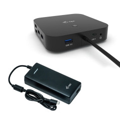 Docking station con adaptador de corriente universal i - tec usb - c h