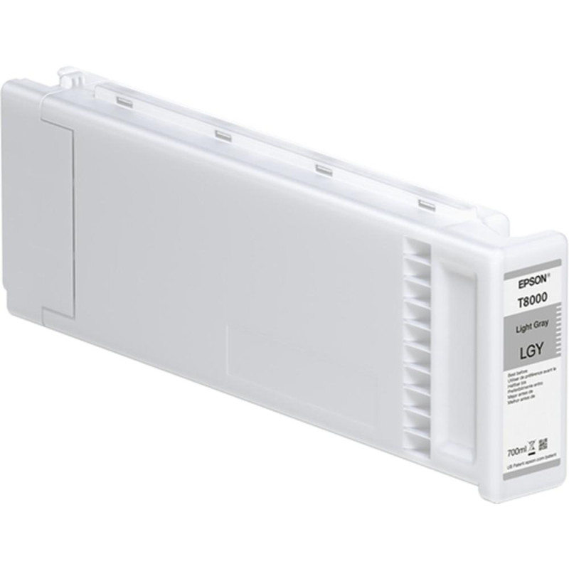 Cartucho tinta epson t800000 ultrachrome pro light gray 700ml