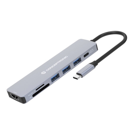 Hub usb tipo c conceptronic donn19g 1 x hdmi - 3 x usb 3.2 - 1 x usb t